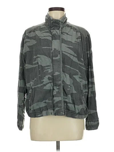 Pre-owned Splendid Track Jacket In Green