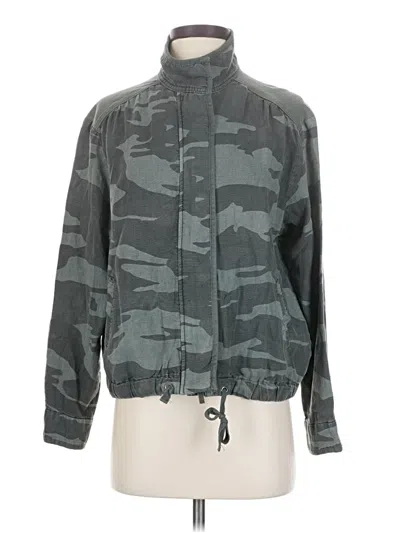 Pre-owned Splendid Track Jacket In Green