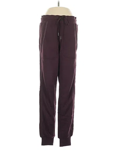 Pre-owned Splendid Track Pants In Burgundy
