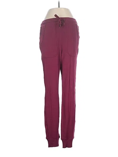 Pre-owned Splendid Track Pants In Burgundy