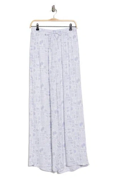 Splendid Tropical Wide Leg Pants In Purple