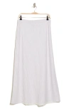Splendid Tuileries Maxi Skirt In White/ Almond Stripe