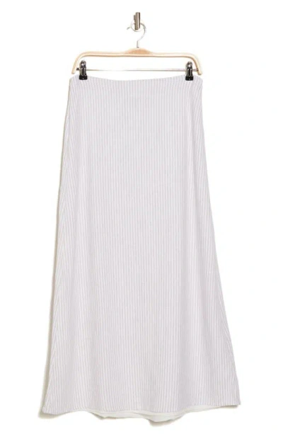 Splendid Tuileries Maxi Skirt In White/ Almond Stripe