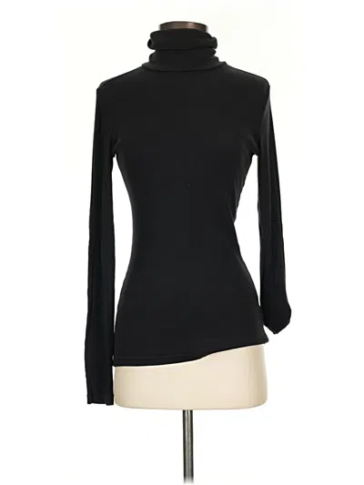 Pre-owned Splendid Turtleneck Sweater In Black