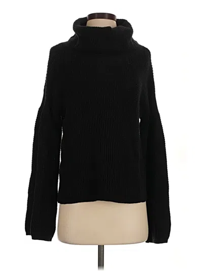 Pre-owned Splendid Turtleneck Sweater In Black