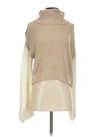 Pre-owned Splendid Turtleneck Sweater In Brown