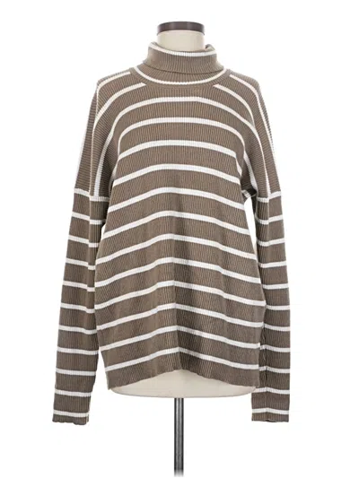 Pre-owned Splendid Turtleneck Sweater In Brown