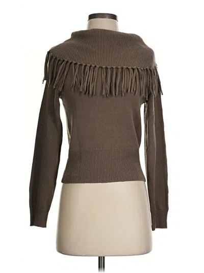 Pre-owned Splendid Turtleneck Sweater In Brown