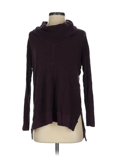 Pre-owned Splendid Turtleneck Sweater In Burgundy