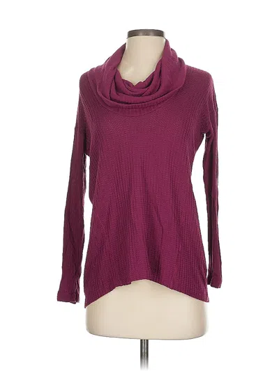 Pre-owned Splendid Turtleneck Sweater In Burgundy