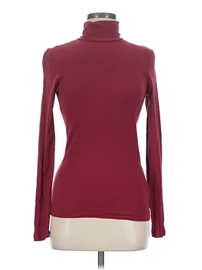 Pre-owned Splendid Turtleneck Sweater In Burgundy