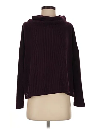 Pre-owned Splendid Turtleneck Sweater In Burgundy