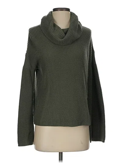 Pre-owned Splendid Turtleneck Sweater In Green