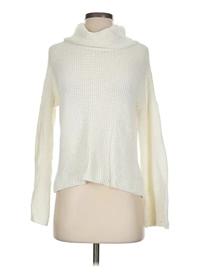 Pre-owned Splendid Turtleneck Sweater In Ivory