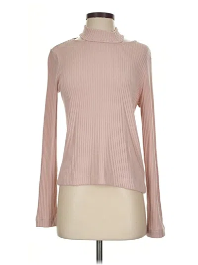 Pre-owned Splendid Turtleneck Sweater In Pink
