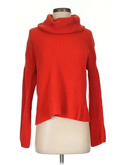 Pre-owned Splendid Turtleneck Sweater In Red