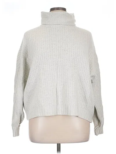 Pre-owned Splendid Turtleneck Sweater In Silver