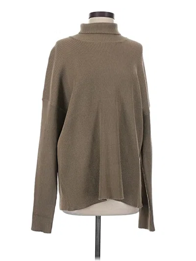 Pre-owned Splendid Turtleneck Sweater In Tan