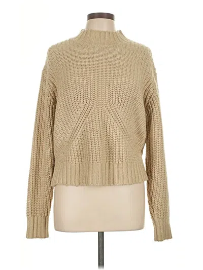 Pre-owned Splendid Turtleneck Sweater In Tan