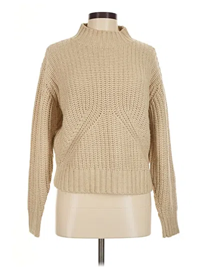 Pre-owned Splendid Turtleneck Sweater In Tan