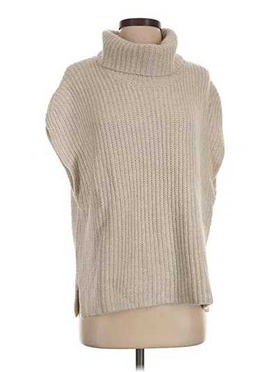Pre-owned Splendid Turtleneck Sweater In Tan