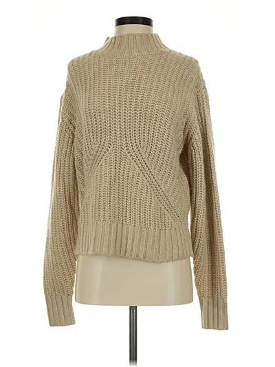 Pre-owned Splendid Turtleneck Sweater In Tan