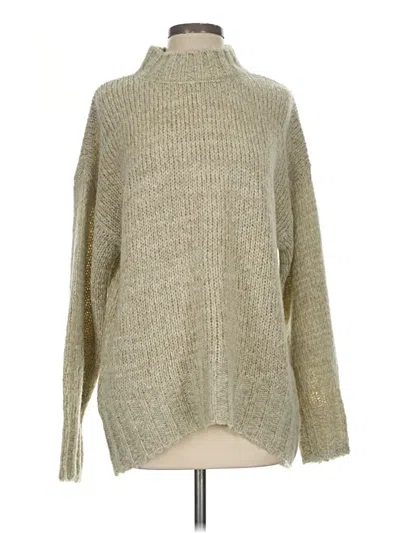Pre-owned Splendid Turtleneck Sweater In Tan