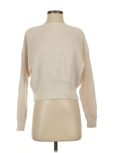 Pre-owned Splendid Turtleneck Sweater In White