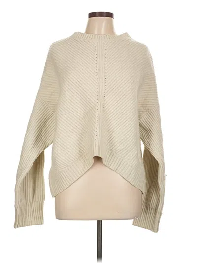 Pre-owned Splendid Turtleneck Sweater In White