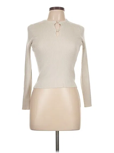 Pre-owned Splendid Turtleneck Sweater In White