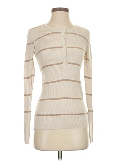 Pre-owned Splendid Turtleneck Sweater In White