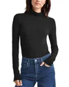 Splendid Turtleneck Tee In Black