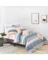 Splendid Tuscan Stripe Duvet Set In Navy