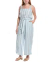 Splendid Twila Linen-blend Jumpsuit In Blue