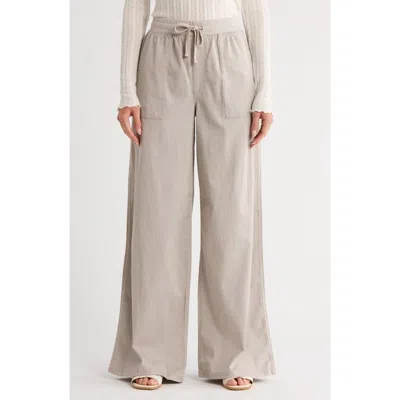 Splendid Twill Wide Leg Pants In Neutral