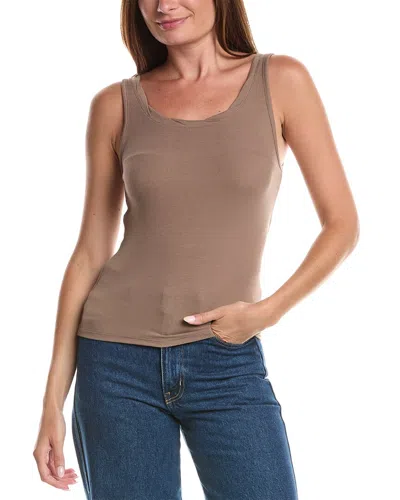 Splendid Twist Neck Tank In Brown