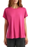 Splendid Tyra Short Sleeve Tee In Fuchsia