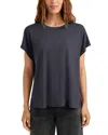 Splendid Tyra Short Sleeve Tee In Ice Navy