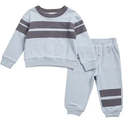 Splendid Babies'  Up In The Clouds Sweatshirt & Joggers Set In Gray