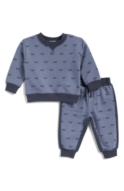 Splendid Babies'  Up, Up & Away Sweatshirt & Joggers Set In Blue