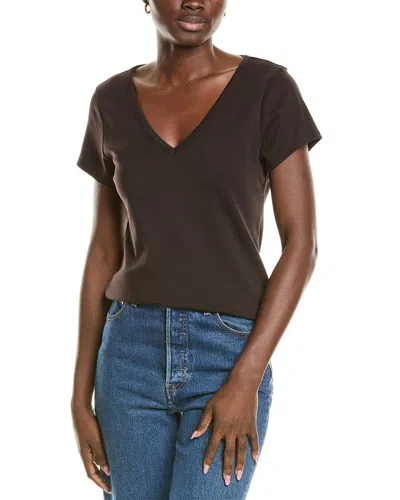 Splendid V-neck T-shirt In Black