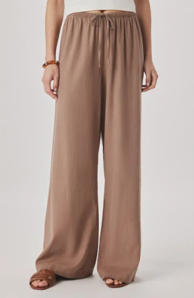 Splendid Valerie Drawstring Pants In Brown