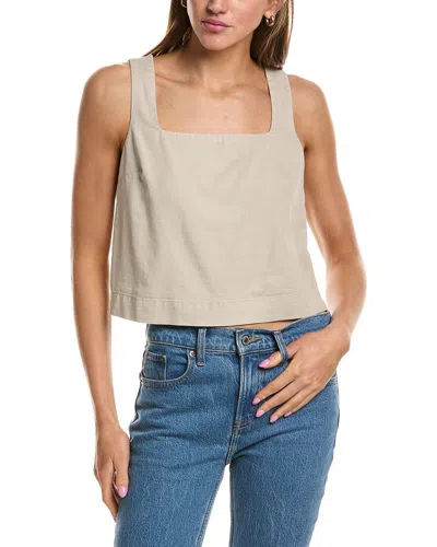 Splendid Valerie Linen-blend Tank In Metallic