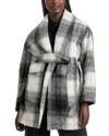Splendid Vanessa Plaid Wool-blend Jacket In Black/white Multi