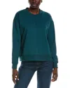 Splendid Velvet Trim Soft Knit Crew In Multi