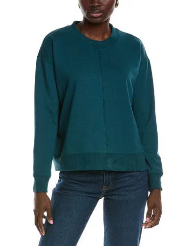 Splendid Velvet Trim Soft Knit Crew In Multi