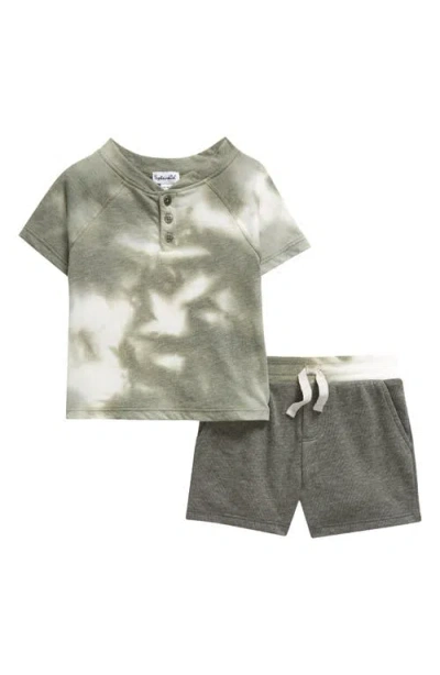Splendid Baby Boy's & Little Boy's Tie-dye Henley T-shirt & Shorts Set In Tie Dye