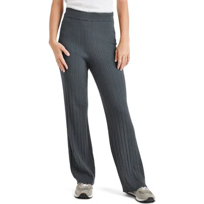 Splendid Veronica Cable Stitch Pants In Evergreen