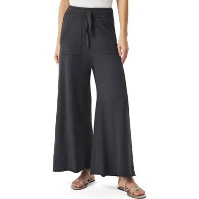 Splendid Veronica Crop Wide Leg Sweater Knit Pants In Lead