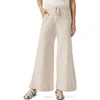Splendid Veronica Crop Wide Leg Sweater Knit Pants In Moonstone